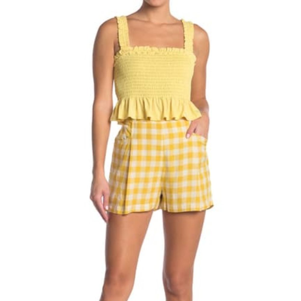 NWT BCBGeneration Gingham Woven Shorts